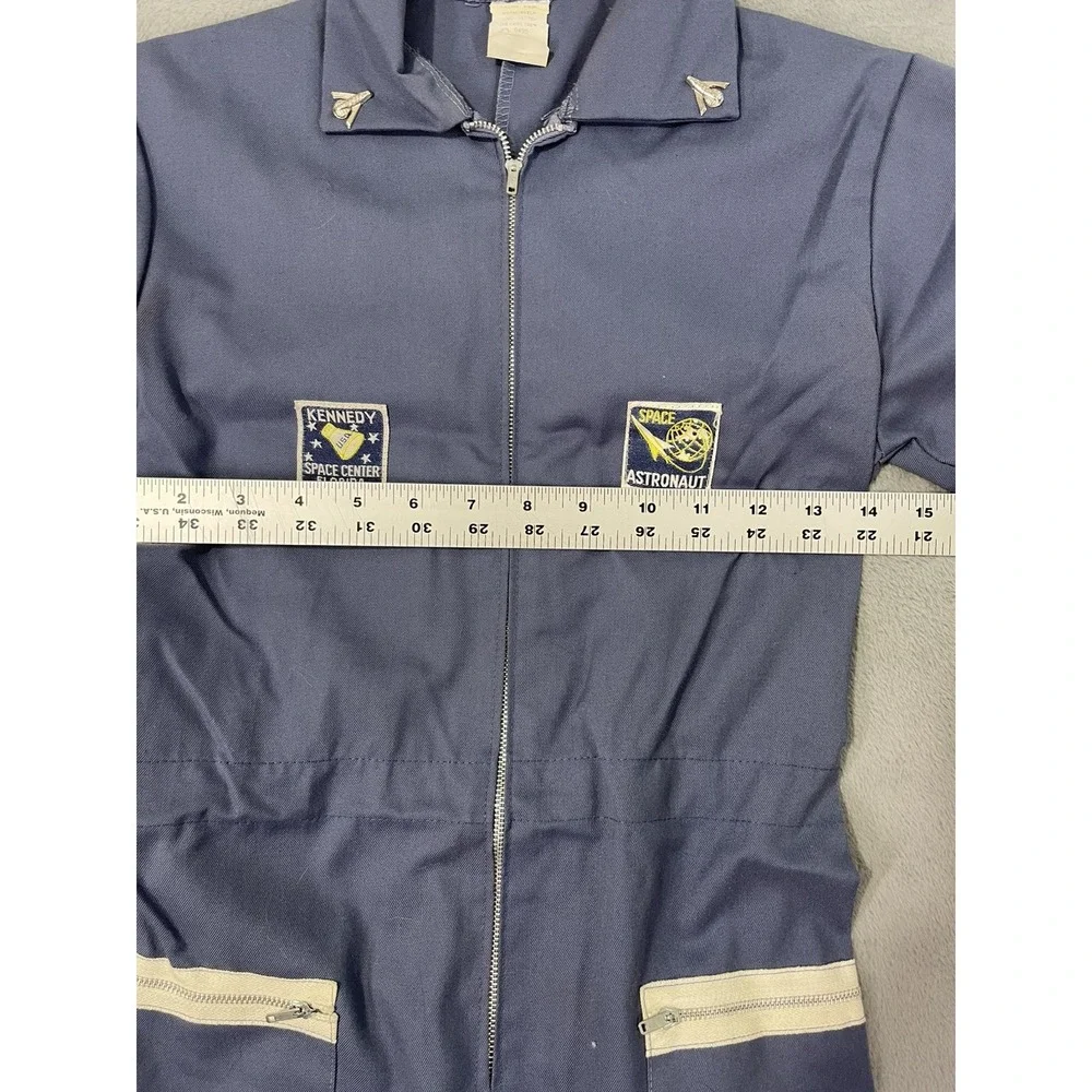 Vintage 1970's Childs 12 Kennedy Space Center Astronaut‎ Jumpsuit Full Zip